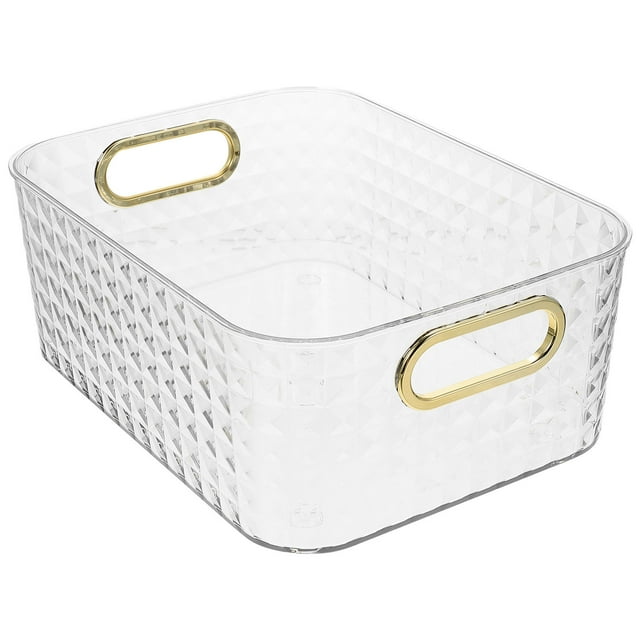 WEUVEB Caja Organizadora Plástica Transparente Para Oficina Cocina Con Resistencia Y Durabilidad