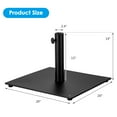 thumbnail image 4 of Patiojoy 36LBS Outdoor Market Umbrella Base Stand Square Umbrella Holder Black, 4 of 6