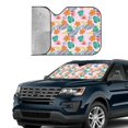 thumbnail image 4 of Bingfone Tropical Plants Car Windshield Sun Shade Protector Keep Your Vehicle Cool Sun Shield Visor Cover Foldable for Car Truck SUV-Medium, 4 of 8