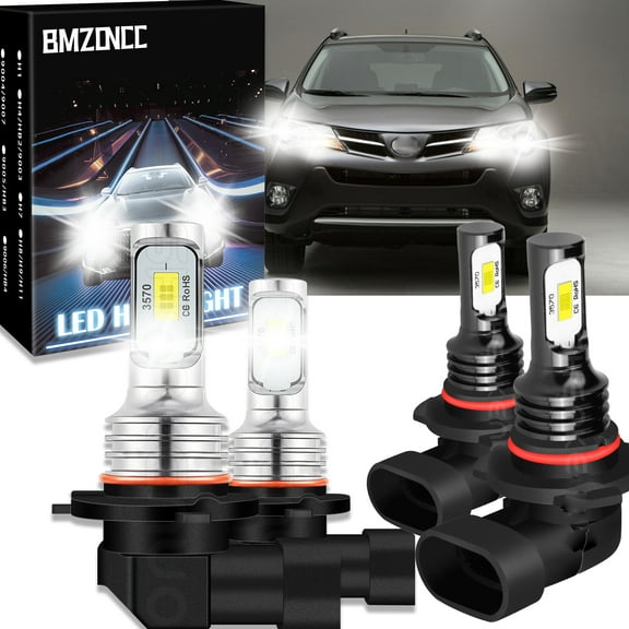 BMZONCC For Toyota RAV4 2006-2009 2010 2011 2012 LED Headlight High/Low beam