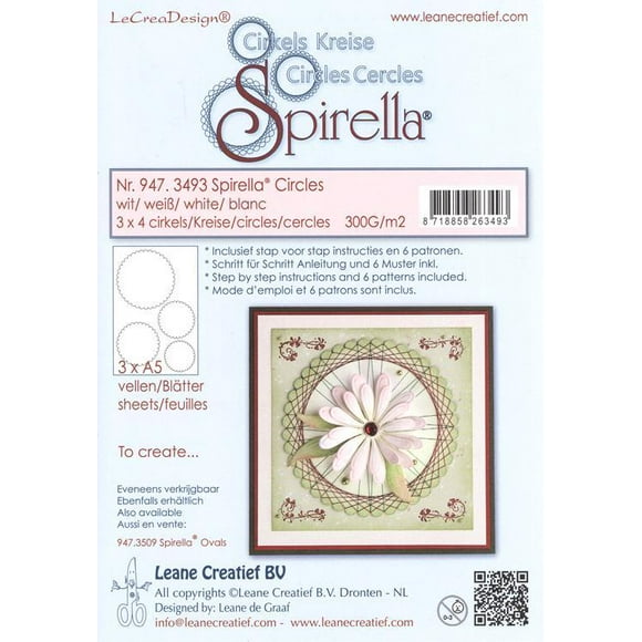 Le Crea Design - Spirella Cards - 12 Pre Cut Circles