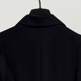 thumbnail image 5 of Drovellove Women's Casual Blazer with Notched Lapel and 3/4 Sleeves | Woven Button Front Jacket with Striped Turn Up Cuffs, Tailored Fit for Office, Business Meetings, Dating, 5 of 9