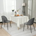 thumbnail image 3 of Gymax Upholstered Velvet Dining Chair Set, Grey (Set of 2), 3 of 9
