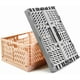 thumbnail image 2 of Juego de 2 cajas de almacenamiento de plástico plegables, caja de almacenamiento de plástico plegable para habitación de niños, cocina, oficina (rosa, 30,5 x 20 x 12,2 cm) Sincero Electrónica, 2 of 4