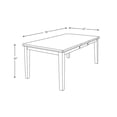 thumbnail image 5 of Raly Dining Table, Brown Wood Extendable 60-78 Inch Top Leaf, 5 of 5
