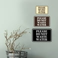 thumbnail image 4 of Signs ByLITA Classic Framed Please Do Not Waste Water Door or Wall Sign | Eco-Friendly Home Sign (Black) - Medium, 4 of 9