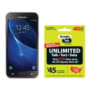 Straight Talk SAMSUNG Galaxy J3 Sky 4G LTE, 16GB Black - Grade A Refurbished Prepaid smartphone