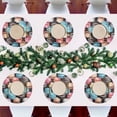thumbnail image 6 of Macarons Black Round Placemats Plate Mats 15 Inch Non-Slip Heat Resistant Washable PVC Set Indoor for Kitchen Dining Table 1PC, 6 of 6
