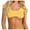 Yellow, variant on Shirts Relaxed Fit Women's Low Cut Short Tank Top T Shirt Sexy Wrap Crop Top Dressy Casual Workout Clothes for Women Yoga Top Blouses Shirts Tee Yellow Size M