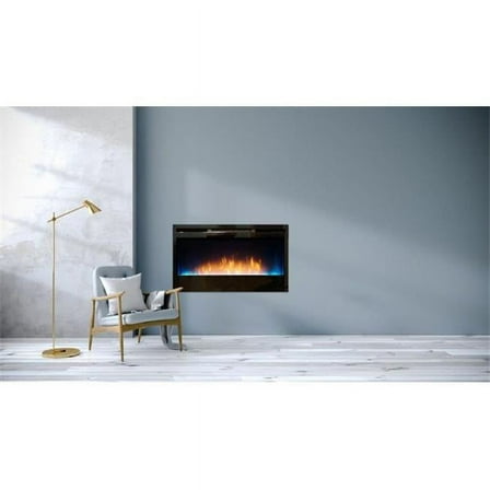 Empire EBL34 34 in. Nexfire Linear Electric Fireplace with On & Off Color Remote