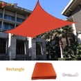 thumbnail image 2 of Spencer 9.8'x 6.6' Square Sun Shade Sail Bench Canopy Cover UV Blocking Top Sand for Garden Patio Outdoor Activities "Orange Red", 2 of 10
