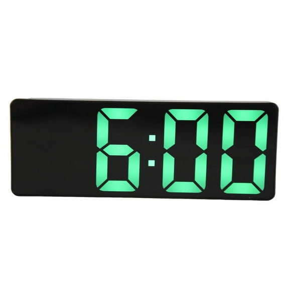 Alarm Clock, LED Clock for Bedroom, Electronic Desktop Clock(Green)