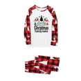 thumbnail image 5 of Odeerbi Christmas Pajamas for Family Holiday Long Sleeve Family Christmas Pajamas Matching Sets Mom Casual Printed Top Pants Outfits Loungewear Two-Piece Sleepwear Xmas PJs Set Red, 5 of 5