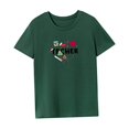 thumbnail image 4 of Camiseta de manga corta para mujer, camiseta informal con cuello redondo para desplazamientos, regalo para mujer M, 4 of 7