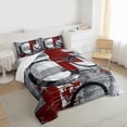 thumbnail image 3 of Feelyou Vintage Art Circle Bedding Comforter Set for Kids, Abstract Geometric Twin Comforter Sets, Retro Oil Printing Reversible Bedding Set, Breathable Home Decor, 2pcs, 3 of 8