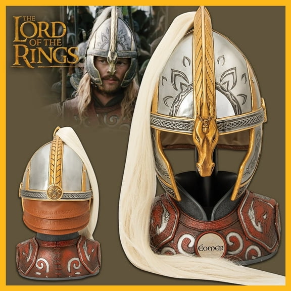 Helm of Eomer with Display Stand - Officially Licensed Lord of the Rings Replica
