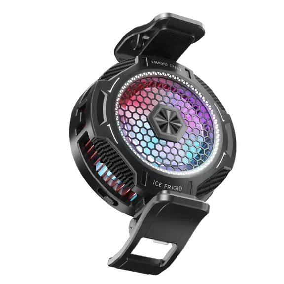 AL17 Mobile Phone Game Cooler Magnetic/Back-clip 2 IN 1 Universal Cooling Fan Radiator for IPhone15 14 13 Pro Max Cool Heat Sink