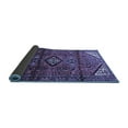 thumbnail image 2 of Ahgly Company Indoor Round Persian Blue Traditional Area Rugs, 4' Round, 2 of 4