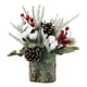 thumbnail image 1 of de Navidad de mesa, adorno navideño, decoración navideña decorativa, mini de Navidad artificial para chimenea, mesa del hogar Algodón, 1 of 7