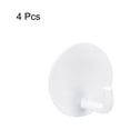 thumbnail image 3 of Auto Adhesivos Ganchos, 4 Paquete 304 Inoxidable Acero Pegajosos Ganchos Pared Percha para Hogar Colgar Ropa Toallas Cocina Herramientas, Blanco, 3 of 5