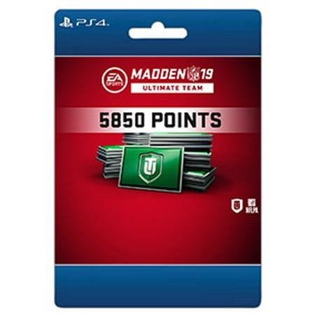 Madden NFL 19 5,850 Madden Points Pack, EA Sports, Playstation 4, [Digital Download]