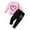01# Pink, variant on Toddler Outfits for Girls Boy Girls' Valentine'S Day Long Sleeve Heart Print Sweatshirt Jogger Pants Toddler Girl Clothes
