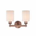 thumbnail image 2 of 616-2W-AC-G341 Innovations Lighting Hadley - 2 Light Bath Vanity In Modern Style-11.5 Inches Tall and 13.5 Inches Wide-Antique Copper Finish-Matte, 2 of 2