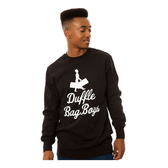 Crooks & Castles Mens The Duffle Bag Boys Sweatshirt, Black, X-Large