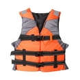thumbnail image 2 of S SERENABLE Life Jacket Adjustable Straps Adult Life Vest for Kayaking Canoeing Boating L Orange L, 2 of 9