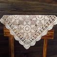 thumbnail image 5 of Nvzi Handmade Crochet Lace Tablecloth Doilies Placemat Dining Room Mats 15inch Nightstand Cover, 5 of 5