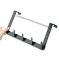 thumbnail image 2 of JOGZMZ Behind The Door Hooks - Hanging Racks - Wall Hanging No Hole - Kitchen Bathroom No- T-race Storage Hangers-Space Aluminum Hook, 2 of 9