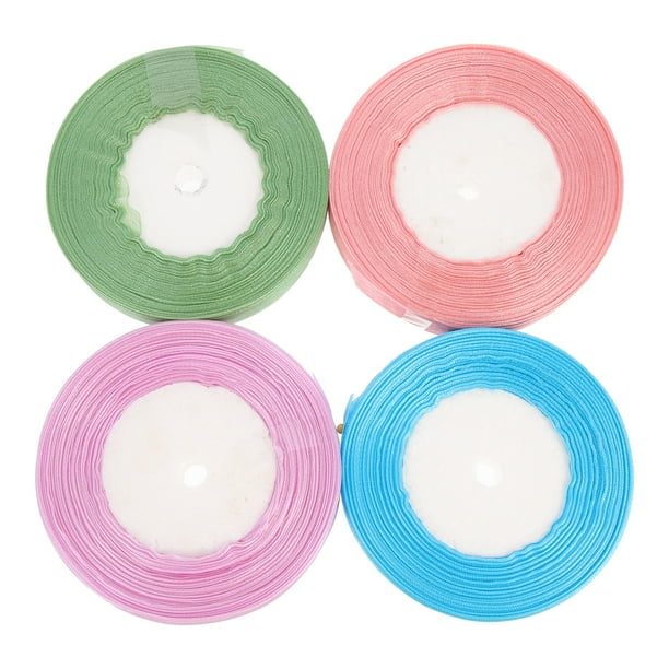 4 rollos de cintas decorativas para cajas de regalo, cintas para envolver regalos, suministros para manualidades DIY