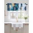 thumbnail image 2 of Valances for Windows Abstract Graffiti Art Rod Pocket Cafe Window Treatments Valance Curtains for Kitchen Bathroom Laundry Basement Windows 60"x18", 2 of 9