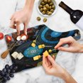 thumbnail image 4 of Moroccan Cutting Board, Handcrafts Shot at the Market in Morocco Antiquity Tradition Old Touristic Places, Tempered Glass Cutting and Serving Board, Wine Bottle Shape, Multicolor, by Ambesonne, 4 of 5