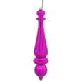 thumbnail image 1 of Vickerman N150869DSV 14 in. Orchid Shiny Finial Drop UV Dril Ornament - 2 per Bag, 1 of 1
