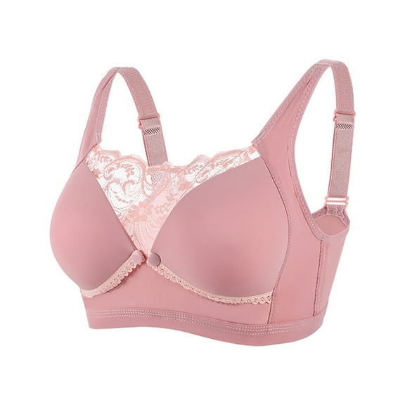 Nursing Bra for Breastfeeding Wireless Cotton Maternity Bra Padded Adjustable Clip Down Bra for Women