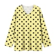 thumbnail image 6 of LIaqionyy Plus Size Tops for Womens V Neck Long Sleeve Casual Loose Blouse Fall Outfits Business Work Basic Tees Shirts, 6 of 7