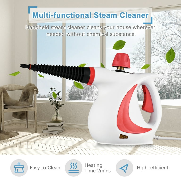 Handheld Steam Cleaner 1000W Portable High Pressurized Steam Cleaning  Machine with 10PCS Accessory for Kitchen Sofa Bathroom Car Window 