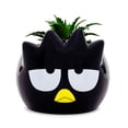 thumbnail image 1 of Mini maceta Sanrio Badtz-Maru de cerámica con plantas suculentas artificiales, 1 of 9