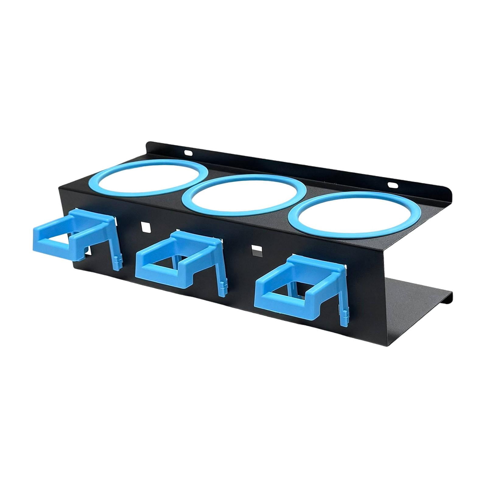 QSTDGVPW Spray Bottle Holder Car Wash Tool Organizer Simple Installation Multi Functional blue 3 holes