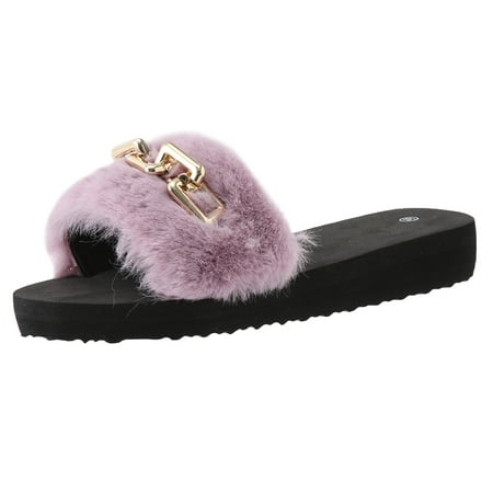 OJSFQUFP Summer Beach Slippers for Women Ladies Flip Flops Open Toe Bohemian Sandals Casual Shoes Wide Width Flip Flops for Women Purple 40