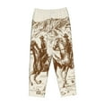 thumbnail image 4 of Goofa Western Desert Cowboys1 Printed Soft Pajama Pants for Women, Wide Leg Comfy Casual Lounge Yoga Pants-XX-Large, 4 of 9