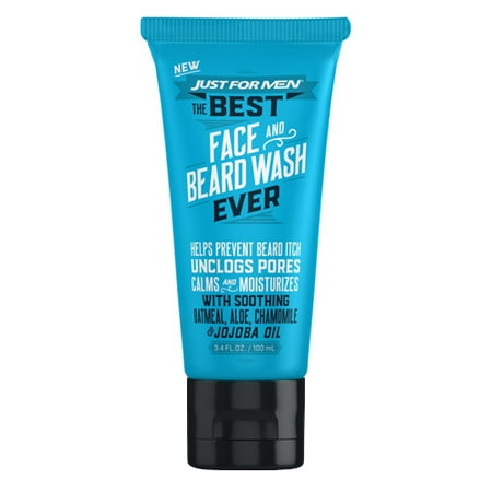 Just For Men The Best Face and Beard Wash Ever, 3.4