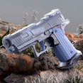 thumbnail image 1 of Water Gun, Mechanical Linkage Press, Long Range Large Capacity Outdoor Water Fight Toy, High-Performance, Long-Lasting Durability, Foldable Portable Design, Metal Frame, for Backyard Summer, 1 of 6