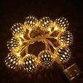 thumbnail image 1 of Cadena de luces para exteriores, 20 LED, cadena de luces decorativa impermeable USB para interiores,, 1 of 5