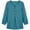 Green, variant on Women's Notch Neck Woven Blouses, Half Wooden Button Bubble Long Sleeve Solid Shirts With Side Pockets for Women Fall Wear, Women's Red, Sizes S-2XL