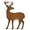Deer, variant on Regal Art & Gift Butterfly Stake/Wall Decor MED - Blue Metal 44.75" Garden Yard
