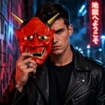 thumbnail image 4 of Red Demon Full-Face Mask, Horror Devil Costume Prop for Halloween Masquerade, House, Cosplay, Theater Performance and Spooky Party Decor, 4 of 8