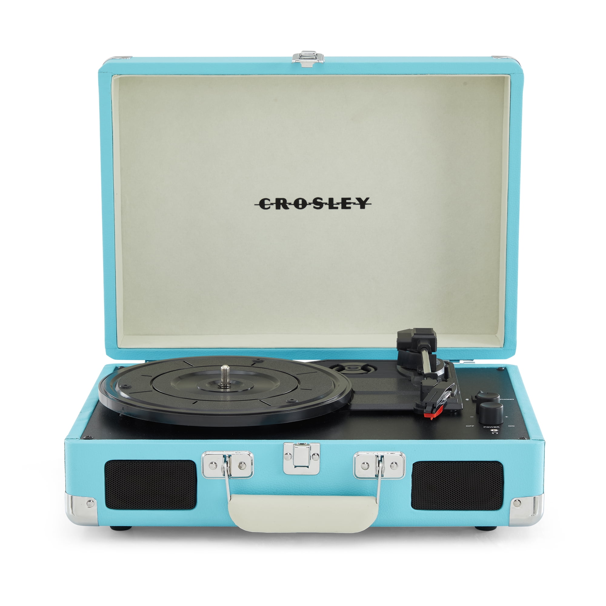 Crosley Cruiser Plus Vinyl Record Player with Speakers and Wireless Bluetooth - Audio Turntables
