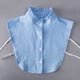 thumbnail image 3 of Cuello de blusa desmontable a rayas azules para mujer, 3 of 3